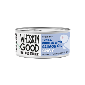 WhiskinGood Wellness Solutions Tuna & Chic w/Salmon Oil Gravy 70g (24 cans)